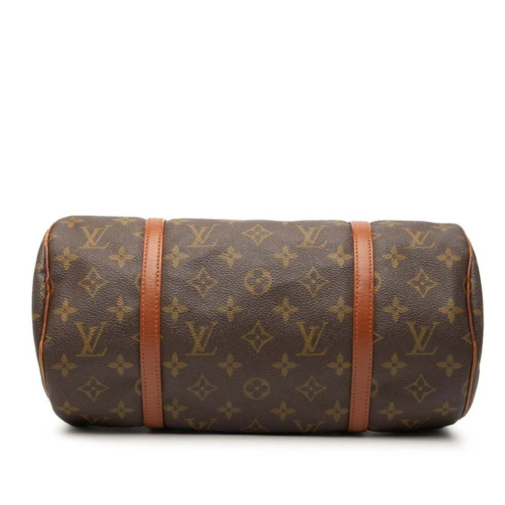 LOUIS VUITTON Authentic Brown Monogram Leather Papillon 30 Shoulder Bag - Picture 3 of 7